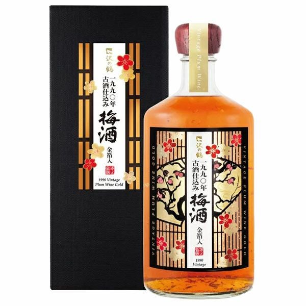 沢の鶴]1990年古酒仕込み梅酒 金箔入720ml ｜日本酒通販は沢の鶴公式