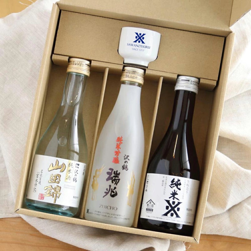 沢の鶴]飲み比べ ちょこっとセット 300ml 3本セット ｜日本酒通販は沢 