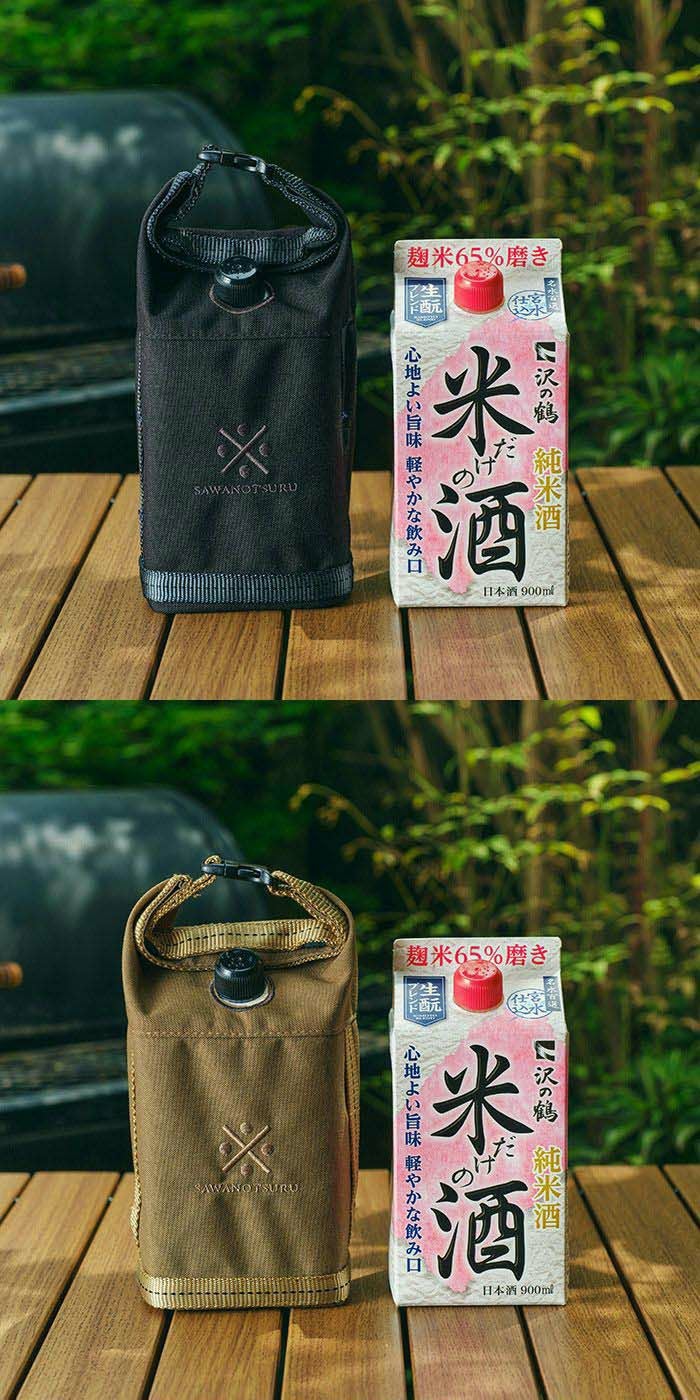 沢の鶴]≪別注≫C&C.P.H.EQUIPMENT ×沢の鶴 リカーケース900mlサイズ